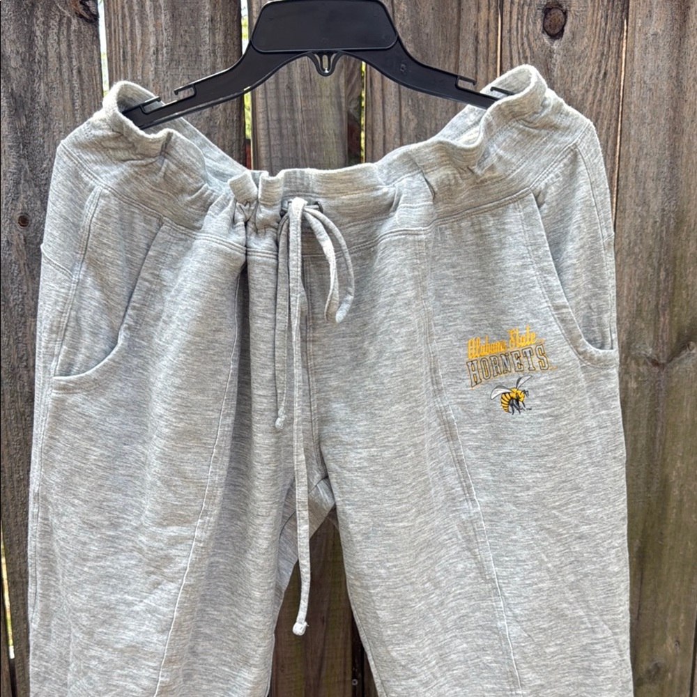 Gray Women Sweatpants with Hornet Logo